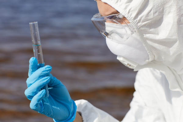 Nitrifying bacteria in chloraminated water systems