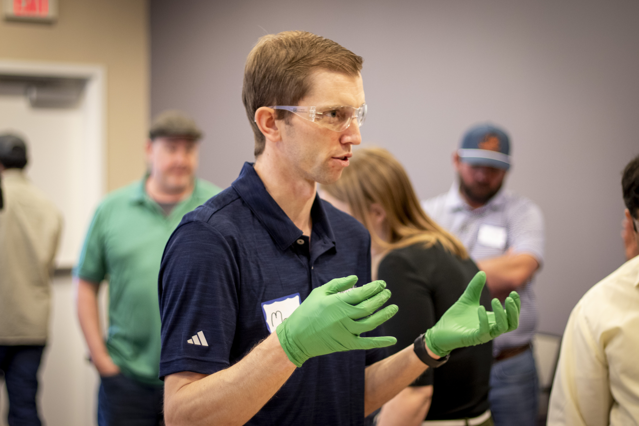 Instructor Marc Demeter running a session at a Polytechnic