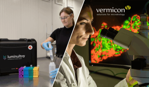 two people running tests