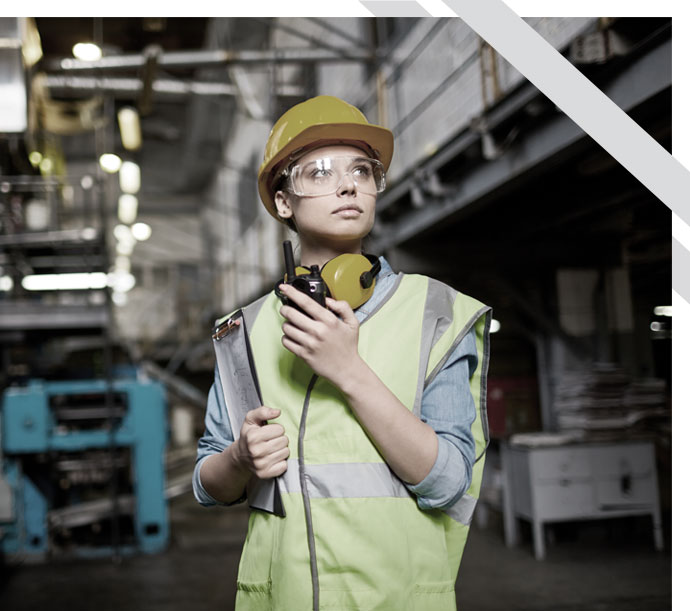 woman in industrial environment