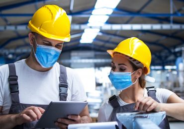 workers in an industrial setting